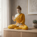TCG 13" Calm Posture Buddha in Orange Colour