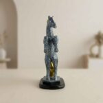 TCG 11" Golden Marble Horse Statue - Image 3