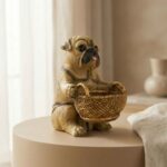 TCG 8.6" Pug Dog with Storage Basket Statue - Image 6