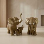 TCG 7" Elephant Family Statue - Image 2