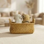 TCG 5.9" Cute Puppies In Basket - Image 3