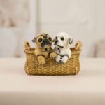 TCG 5.9" Cute Puppies In Basket