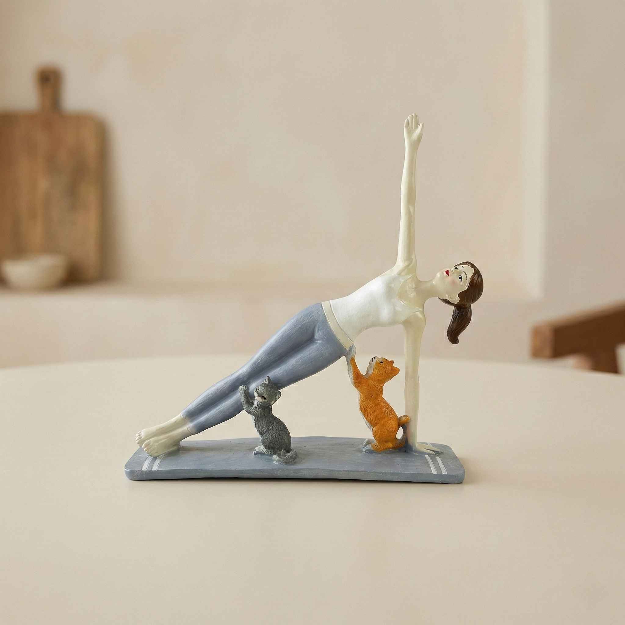 Made with LogoLicious Add Your Logo App TCG 8.6" Yoga Girl Hand Upwards Pose - Image 1